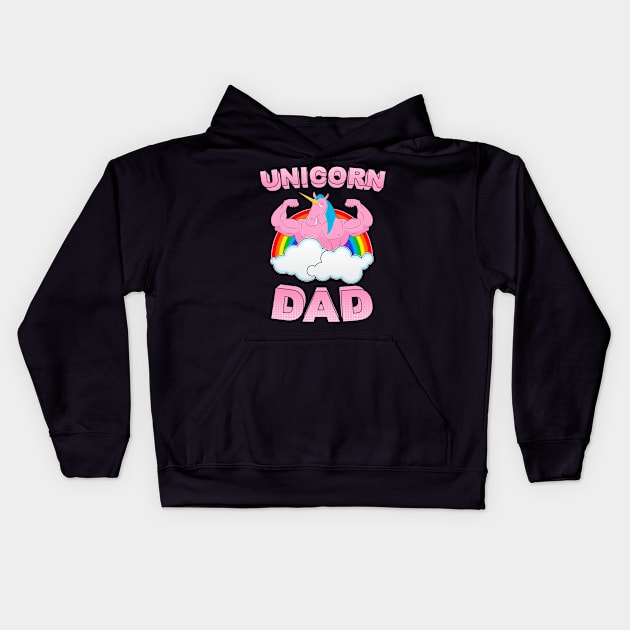 UNICORN DAD Kids Hoodie by Yeldar